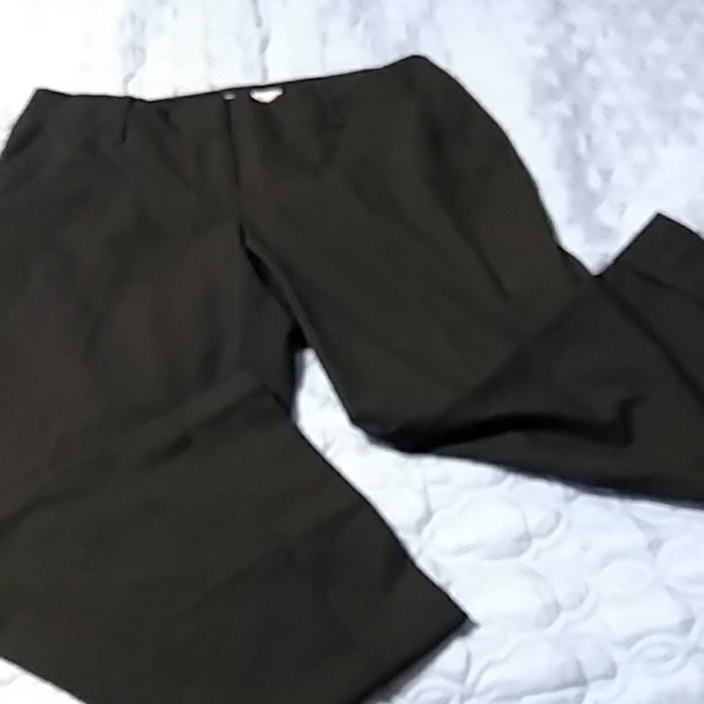 Michael Kors Cropped Dark Brown Dress Pants